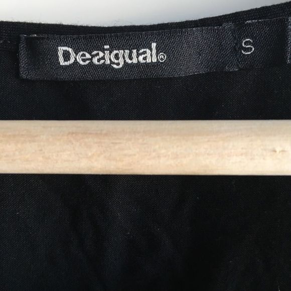 Desigual boho Sleeveless Blouse Lucile black colourful floral asymmetrical flowy - Picture 11 of 14